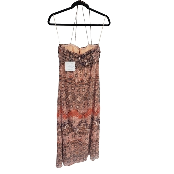 The Jetset Diaries Brown Gold Don’t Stop Me Now Halter Neck Chiffon Maxi Dress - Picture 10 of 14